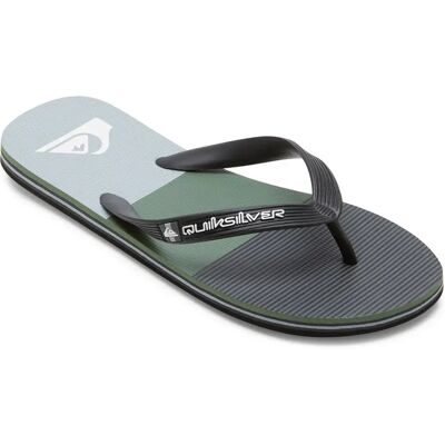 Quiksilver Tongs Molokai Black / Grey / Green EU 44 Homme - Publicité Quiksilver Tongs Molokai Black / Grey / Green EU 44 Homme - Publicité