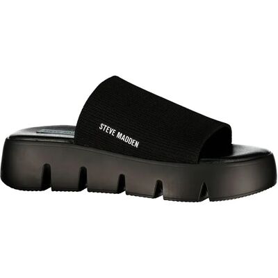 Steve Madden Sandales Big Shot Black / Black EU 41 Femme - Publicité Steve Madden Sandales Big Shot Black / Black EU 41 Femme - Publicité