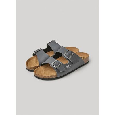 Pepe Jeans Sandales Bio Double Natural Antracite EU 42 Homme - Publicité Pepe Jeans Sandales Bio Double Natural Antracite EU 42 Homme - Publicité