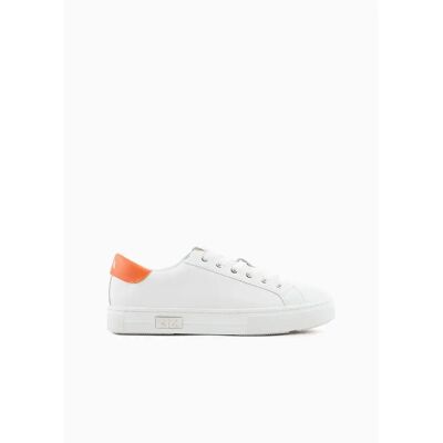 Giorgio Armani Exchange Baskets Xdx027_xcc14 Optical White / Orange EU 39 Femme - Publicité Giorgio Armani Exchange Baskets Xdx027_xcc14 Optical White / Orange EU 39 Femme - Publicité