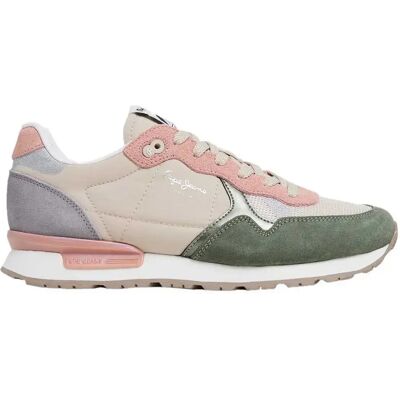 Pepe Jeans Baskets Brit Mixt Casting Green EU 36 Femme - Publicité Pepe Jeans Baskets Brit Mixt Casting Green EU 36 Femme - Publicité