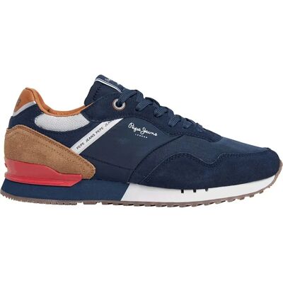 Pepe Jeans Baskets London Brand Marine Blue EU 41 Homme - Publicité Pepe Jeans Baskets London Brand Marine Blue EU 41 Homme - Publicité