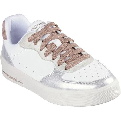 Skechers Baskets Hiland White Duraleather / Multi Trim EU 39 Femme - Publicité Skechers Baskets Hiland White Duraleather / Multi Trim EU 39 Femme - Publicité