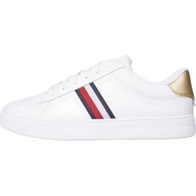 Tommy Hilfiger Baskets Fw0fw08321 Essential Court White EU 37 Femme - Publicité Tommy Hilfiger Baskets Fw0fw08321 Essential Court White EU 37 Femme - Publicité