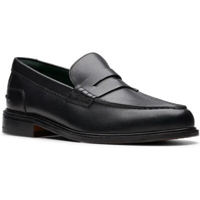 Clarks Shoes Mocassins Craft James Lo Black Leather EU 44 Homme - Publicité Clarks Shoes Mocassins Craft James Lo Black Leather EU 44 Homme - Publicité