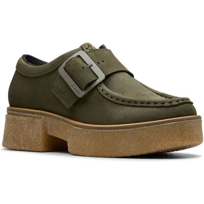Clarks Shoes Chaussures Linoso Monk Dark Green Nubuck EU 39 1/2 Femme - Publicité Clarks Shoes Chaussures Linoso Monk Dark Green Nubuck EU 39 1/2 Femme - Publicité