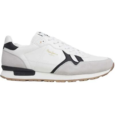 Pepe Jeans Baskets Brit Supra White EU 41 Homme - Publicité Pepe Jeans Baskets Brit Supra White EU 41 Homme - Publicité
