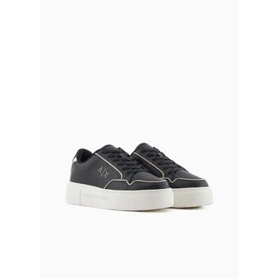 Giorgio Armani Exchange Baskets Xdx160_xv888 Black / Pale Gold EU 37 1/2 Femme - Publicité Giorgio Armani Exchange Baskets Xdx160_xv888 Black / Pale Gold EU 37 1/2 Femme - Publicité