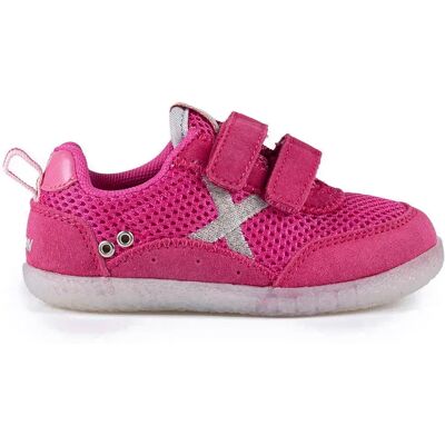 Munich Baskets Sans Lacets Baby Koda 09 Pink EU 18 Fille - Publicité Munich Baskets Sans Lacets Baby Koda 09 Pink EU 18 Fille - Publicité