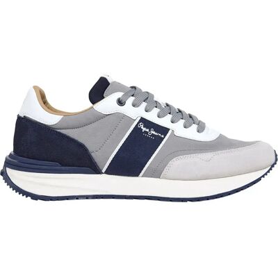 Pepe Jeans Baskets Buster Club Grey EU 40 Homme - Publicité Pepe Jeans Baskets Buster Club Grey EU 40 Homme - Publicité