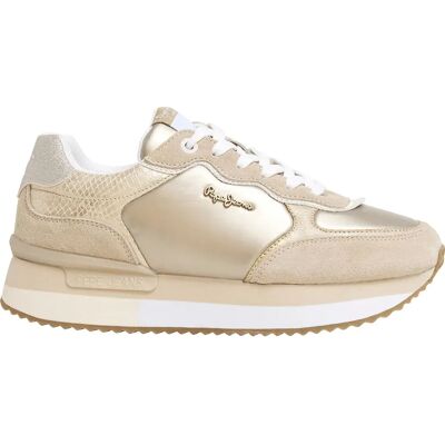 Pepe Jeans Baskets Rusper Shine Sand Beige EU 36 Femme - Publicité Pepe Jeans Baskets Rusper Shine Sand Beige EU 36 Femme - Publicité