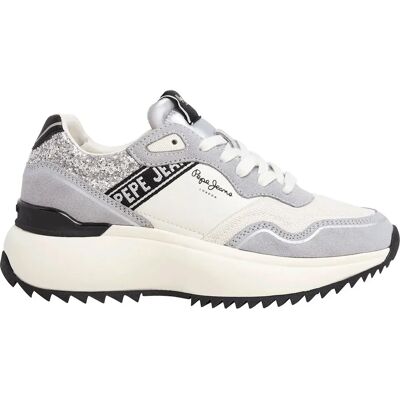 Pepe Jeans Baskets Kimi Land Silver Grey EU 41 Femme - Publicité Pepe Jeans Baskets Kimi Land Silver Grey EU 41 Femme - Publicité