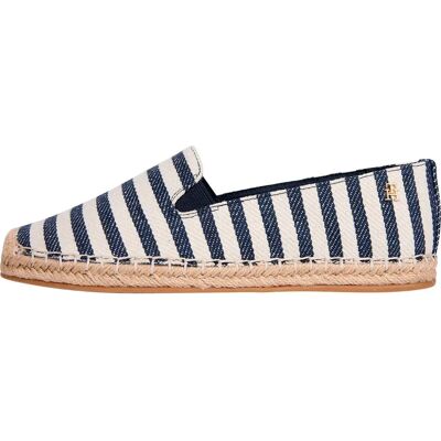 Tommy Hilfiger Espadrilles Nautical Stripe Space Blue / Itacha EU 38 Femme - Publicité Tommy Hilfiger Espadrilles Nautical Stripe Space Blue / Itacha EU 38 Femme - Publicité