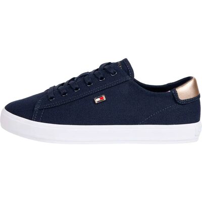 Tommy Hilfiger Baskets Sans Lacets Vulc Canvas Space Blue EU 37 Femme - Publicité Tommy Hilfiger Baskets Sans Lacets Vulc Canvas Space Blue EU 37 Femme - Publicité
