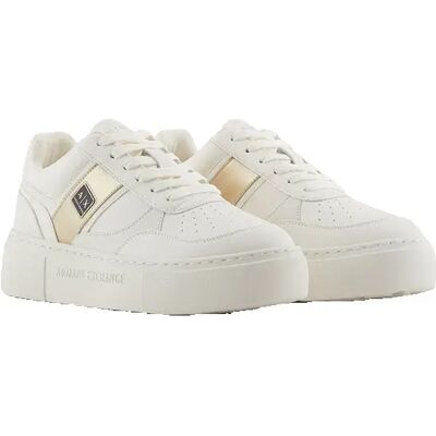Giorgio Armani Exchange Baskets Xdx176_xv917 Off White+Pale Gold EU 36 Femme - Publicité Giorgio Armani Exchange Baskets Xdx176_xv917 Off White+Pale Gold EU 36 Femme - Publicité