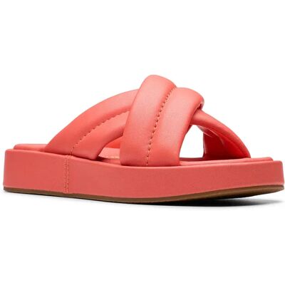 Clarks Shoes Sandales Alda Glide Coral Leather EU 37 1/2 Femme - Publicité Clarks Shoes Sandales Alda Glide Coral Leather EU 37 1/2 Femme - Publicité