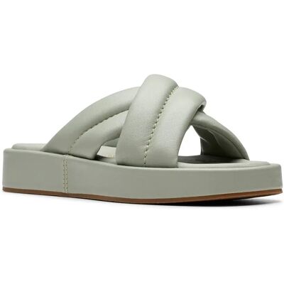 Clarks Shoes Sandales Alda Glide Light Green Leather EU 39 Femme - Publicité Clarks Shoes Sandales Alda Glide Light Green Leather EU 39 Femme - Publicité