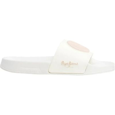 Pepe Jeans Claquettes Brand W Off Lace Beige EU 40 Femme - Publicité Pepe Jeans Claquettes Brand W Off Lace Beige EU 40 Femme - Publicité