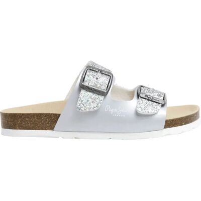 Pepe Jeans Sandales Oban Stars Silver EU 36 Fille - Publicité Pepe Jeans Sandales Oban Stars Silver EU 36 Fille - Publicité