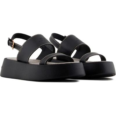 Giorgio Armani Exchange Sandales Xdp054_xv921 Black EU 38 Femme - Publicité Giorgio Armani Exchange Sandales Xdp054_xv921 Black EU 38 Femme - Publicité