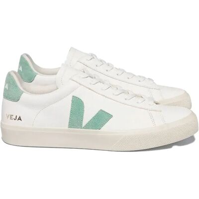 Baskets en Cuir Blanc-Vert Campo Veja - Baskets - Publicité Baskets en Cuir Blanc-Vert Campo Veja - Baskets - Publicité