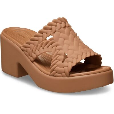 Crocs Claquettes Brooklyn Woven Heel Sepia EU 37-38 Femme - Publicité Crocs Claquettes Brooklyn Woven Heel Sepia EU 37-38 Femme - Publicité