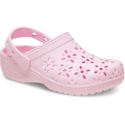 Crocs Sabots Classic Floral Cut Out Pink Milk EU 29-30 Garçon,Fille - Publicité Crocs Sabots Classic Floral Cut Out Pink Milk EU 29-30 Garçon,Fille - Publicité