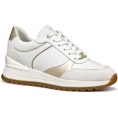 Geox Baskets Desya White / Light Gold EU 40 Femme - Publicité Geox Baskets Desya White / Light Gold EU 40 Femme - Publicité