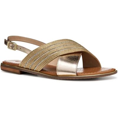Geox Sandales Sozy Plus Dark Gold / Light Gold EU 35 Femme - Publicité Geox Sandales Sozy Plus Dark Gold / Light Gold EU 35 Femme - Publicité