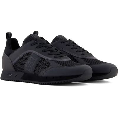 Giorgio Armani Ea7 Emporio Armani Baskets 7x000334_af18610 Black / Asphalt EU 48 Homme,Femme - Publicité Giorgio Armani Ea7 Emporio Armani Baskets 7x000334_af18610 Black / Asphalt EU 48 Homme,Femme - Publicité