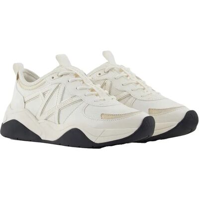 Giorgio Armani Exchange Baskets Xdx039_xv311 Off White / Pale Gold EU 36 Femme - Publicité Giorgio Armani Exchange Baskets Xdx039_xv311 Off White / Pale Gold EU 36 Femme - Publicité