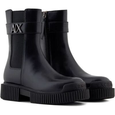 Giorgio Armani Exchange Bottes Xw001634_af17474 Black EU 39 Femme - Publicité Giorgio Armani Exchange Bottes Xw001634_af17474 Black EU 39 Femme - Publicité