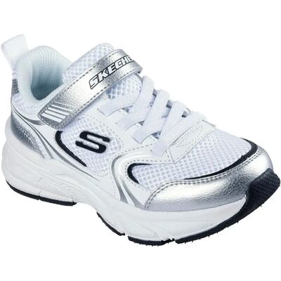 Skechers Baskets Sans Lacets Retro Graph White Pu / Silver Mesh EU 29 Fille - Publicité Skechers Baskets Sans Lacets Retro Graph White Pu / Silver Mesh EU 29 Fille - Publicité