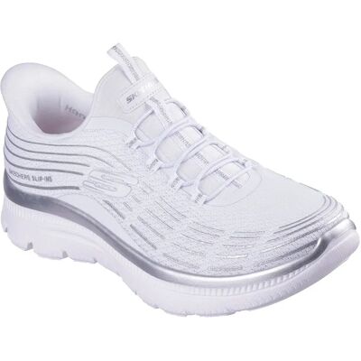Skechers Baskets Sans Lacets Summits Plus Soft Luster White Mesh / Silver Trim EU 40 Femme - Publicité Skechers Baskets Sans Lacets Summits Plus Soft Luster White Mesh / Silver Trim EU 40 Femme - Publicité