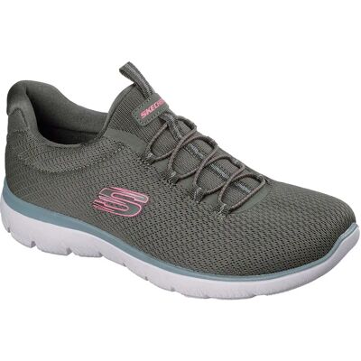 Skechers Baskets Sans Lacets Summits Summer Blush Olive Mesh EU 36 Femme - Publicité Skechers Baskets Sans Lacets Summits Summer Blush Olive Mesh EU 36 Femme - Publicité