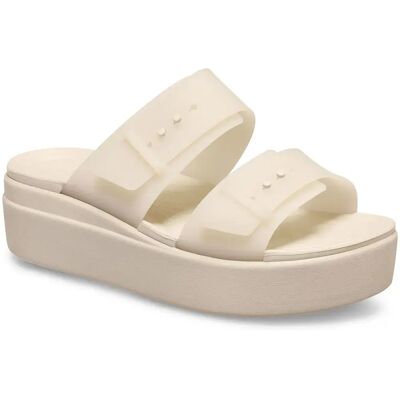 Crocs Claquettes Brooklyn Buckle Frostedlow Wedge Sandstone EU 38-39 Femme - Publicité Crocs Claquettes Brooklyn Buckle Frostedlow Wedge Sandstone EU 38-39 Femme - Publicité