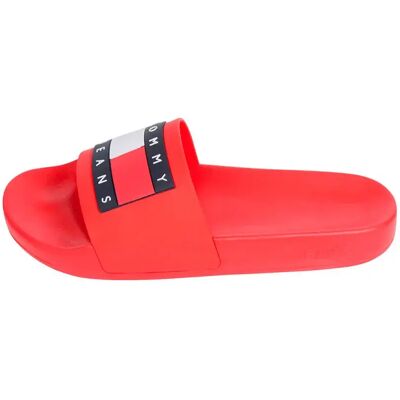 Tommy Hilfiger Claquettes En0en02115 Red EU 39 Femme - Publicité Tommy Hilfiger Claquettes En0en02115 Red EU 39 Femme - Publicité