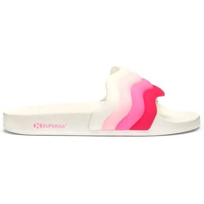 Superga Claquettes 1908 Curly Padded Stripes White / Pink EU 38 Femme - Publicité Superga Claquettes 1908 Curly Padded Stripes White / Pink EU 38 Femme - Publicité