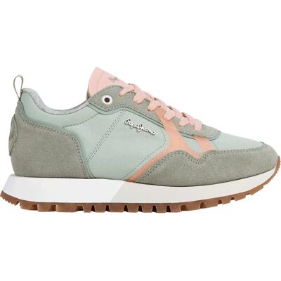 Pepe Jeans Baskets Ari Snug Palm Green EU 36 Femme - Publicité Pepe Jeans Baskets Ari Snug Palm Green EU 36 Femme - Publicité