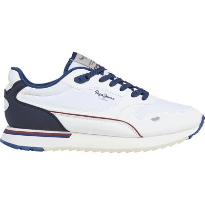 Pepe Jeans Baskets Bexley South White EU 45 Homme - Publicité Pepe Jeans Baskets Bexley South White EU 45 Homme - Publicité