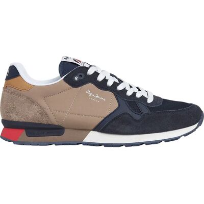 Pepe Jeans Baskets Brit Colors Navy EU 44 Homme - Publicité Pepe Jeans Baskets Brit Colors Navy EU 44 Homme - Publicité