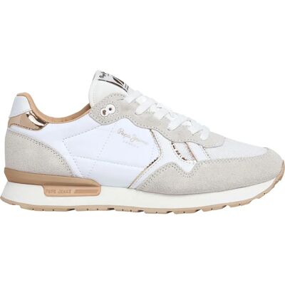 Pepe Jeans Baskets Brit Mirror White EU 38 Femme - Publicité Pepe Jeans Baskets Brit Mirror White EU 38 Femme - Publicité