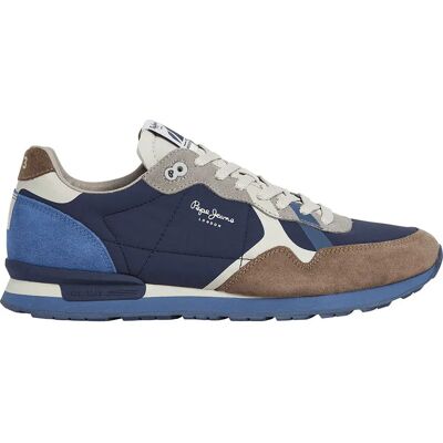 Pepe Jeans Baskets Brit Prints Walnut Brown EU 41 Homme - Publicité Pepe Jeans Baskets Brit Prints Walnut Brown EU 41 Homme - Publicité