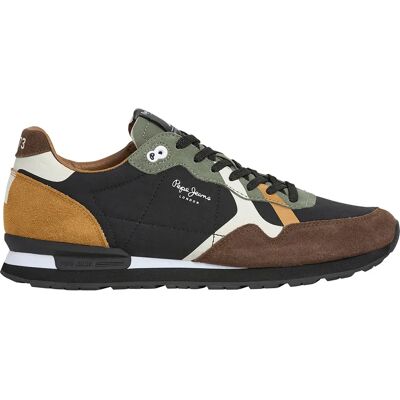 Pepe Jeans Baskets Brit Prints Dark Brown EU 45 Homme - Publicité Pepe Jeans Baskets Brit Prints Dark Brown EU 45 Homme - Publicité