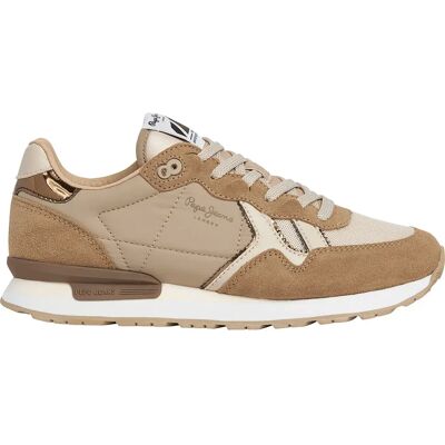 Pepe Jeans Baskets Brit Mirror Sand Beige EU 37 Femme - Publicité Pepe Jeans Baskets Brit Mirror Sand Beige EU 37 Femme - Publicité