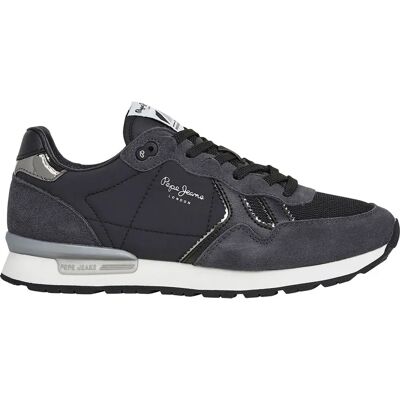Pepe Jeans Baskets Brit Mirror Black EU 36 Femme - Publicité Pepe Jeans Baskets Brit Mirror Black EU 36 Femme - Publicité