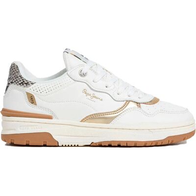 Pepe Jeans Baskets Chester Snake White EU 40 Femme - Publicité Pepe Jeans Baskets Chester Snake White EU 40 Femme - Publicité