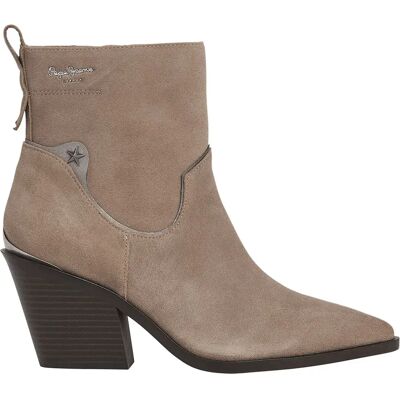 Pepe Jeans Bottines Gina Smart Dark Stone Beige EU 39 Femme - Publicité Pepe Jeans Bottines Gina Smart Dark Stone Beige EU 39 Femme - Publicité