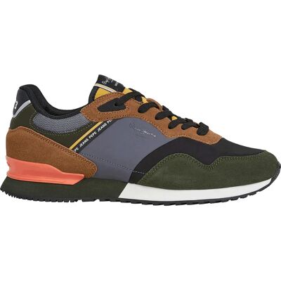 Pepe Jeans Baskets London Mood Khaki Green EU 40 Homme - Publicité Pepe Jeans Baskets London Mood Khaki Green EU 40 Homme - Publicité