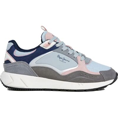 Pepe Jeans Baskets Marlon Sports Gris Grey EU 41 Femme - Publicité Pepe Jeans Baskets Marlon Sports Gris Grey EU 41 Femme - Publicité